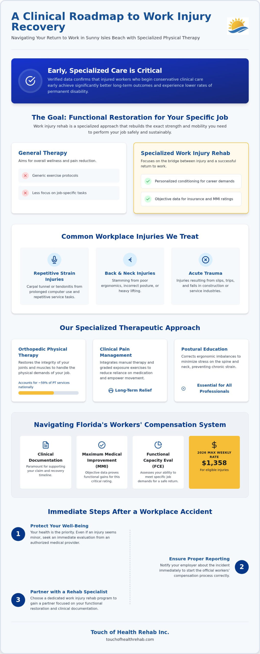 Work Injury Rehab in Sunny Isles Beach: A Clinical Guide to Recovery